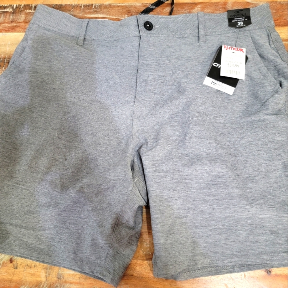 Mens oneil hybrid shorts. Size 38. Heather gray